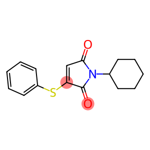 2-Phenylthio-N-cyclohexylmaleimide