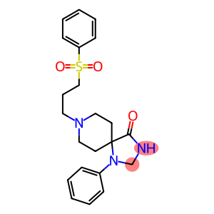 1-Phenyl-8-[3-(phenylsulfonyl)propyl]-1,3,8-triazaspiro[4.5]decan-4-one