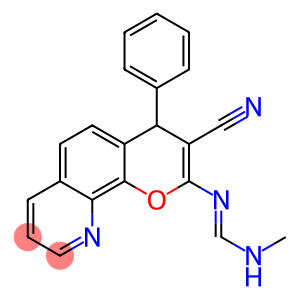 4-Phenyl-2-[(methylamino)methyleneamino]-4H-pyrano[3,2-h]quinoline-3-carbonitrile