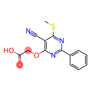 [2-Phenyl-5-cyano-6-methylthio-4-pyrimidinyloxy]acetic acid