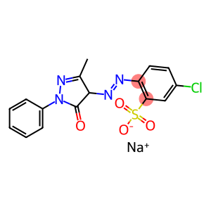 2-(1-Phenyl-3-methyl-5-oxo-4,5-dihydro-1H-pyrazol-4-yl)azo-5-chlorobenzenesulfonic acid sodium salt