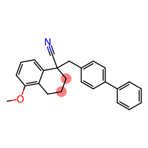 1-(4-Phenylbenzyl)-5-methoxy-1,2,3,4-tetrahydronaphthalene-1-carbonitrile