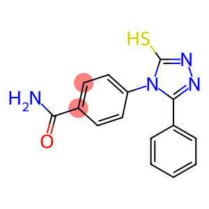 4-(3-phenyl-5-sulfanyl-4H-1,2,4-triazol-4-yl)benzamide