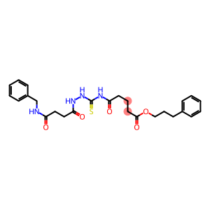 3-phenylpropyl 5-[({2-[4-(benzylamino)-4-oxobutanoyl]hydrazino}carbothioyl)amino]-5-oxopentanoate