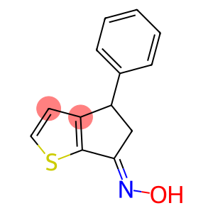 4-phenyl-4,5-dihydro-6H-cyclopenta[b]thiophen-6-one oxime