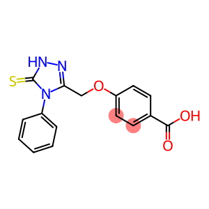 4-[(4-phenyl-5-thioxo-4,5-dihydro-1H-1,2,4-triazol-3-yl)methoxy]benzenecarboxylic acid
