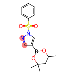 1-(Phenylsulfonyl)-4-(4,4,6-trimethyl-1,3,2-dioxaborinan-2-yl)-1H-pyrazole