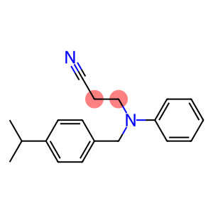 3-[phenyl({[4-(propan-2-yl)phenyl]methyl})amino]propanenitrile