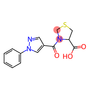 3-[(1-phenyl-1H-pyrazol-4-yl)carbonyl]-1,3-thiazolidine-4-carboxylic acid