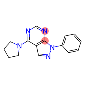 1-phenyl-4-(1-pyrrolidinyl)-1H-pyrazolo[3,4-d]pyrimidine