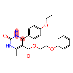 2-(phenyloxy)ethyl 4-[4-(ethyloxy)phenyl]-6-methyl-2-oxo-1,2,3,4-tetrahydropyrimidine-5-carboxylate