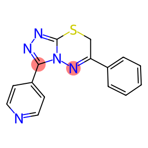 6-phenyl-3-(4-pyridinyl)-7H-[1,2,4]triazolo[3,4-b][1,3,4]thiadiazine