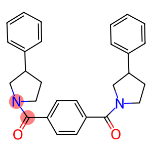 3-phenyl-1-{4-[(3-phenyl-1-pyrrolidinyl)carbonyl]benzoyl}pyrrolidine