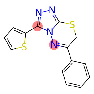 6-phenyl-3-(2-thienyl)-7H-[1,2,4]triazolo[3,4-b][1,3,4]thiadiazine