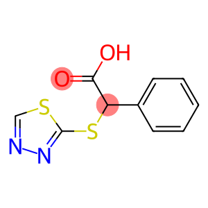 2-phenyl-2-(1,3,4-thiadiazol-2-ylsulfanyl)acetic acid