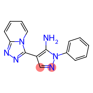 1-phenyl-4-[1,2,4]triazolo[4,3-a]pyridin-3-yl-1H-pyrazol-5-amine