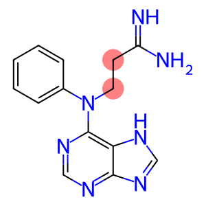 3-[phenyl(7H-purin-6-yl)amino]propanimidamide