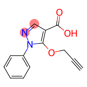 1-phenyl-5-(prop-2-yn-1-yloxy)-1H-pyrazole-4-carboxylic acid