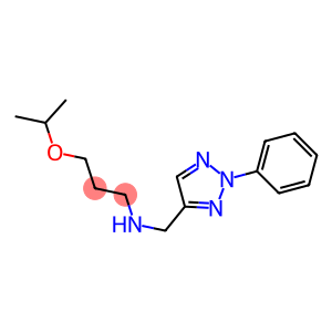 [(2-phenyl-2H-1,2,3-triazol-4-yl)methyl][3-(propan-2-yloxy)propyl]amine