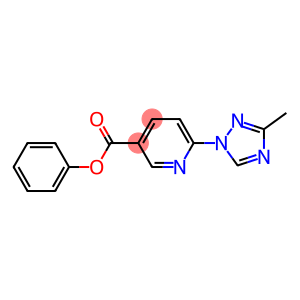 phenyl 6-(3-methyl-1H-1,2,4-triazol-1-yl)nicotinate