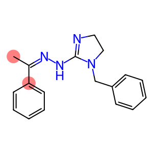 1-phenylethan-1-one 1-(1-benzyl-4,5-dihydro-1H-imidazol-2-yl)hydrazone