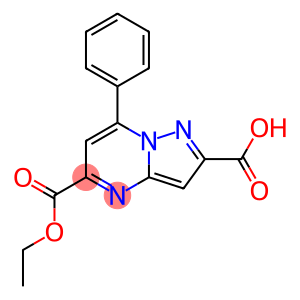 7-PHENYLPYRAZOLO[1,5-A]PYRIMIDINE-2,5-DICARBOXYLIC ACID 5-ETHYL ESTER