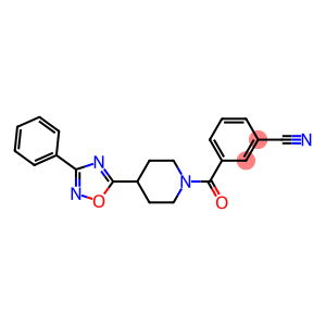 3-([4-(3-PHENYL-1,2,4-OXADIAZOL-5-YL)PIPERIDIN-1-YL]CARBONYL)BENZONITRILE