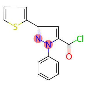 2-PHENYL-5-THIOPHEN-2-YL-2H-PYRAZOLE-3-CARBONYL CHLORIDE