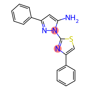 3-PHENYL-1-(4-PHENYL-1,3-THIAZOL-2-YL)-1H-PYRAZOL-5-AMINE