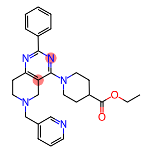 1-(2-PHENYL-6-PYRIDIN-3-YLMETHYL-5,6,7,8-TETRAHYDRO-PYRIDO[4,3-D]PYRIMIDIN-4-YL)-PIPERIDINE-4-CARBOXYLIC ACID ETHYL ESTER