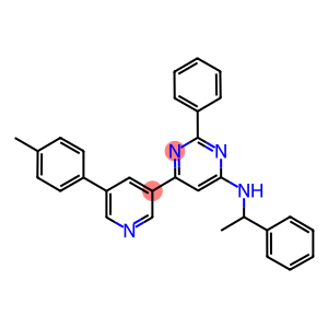 (1-PHENYL-ETHYL)-[2-PHENYL-6-(5-P-TOLYL-PYRIDIN-3-YL)-PYRIMIDIN-4-YL]-AMINE