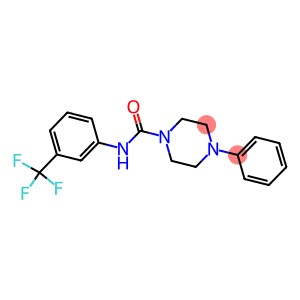 (4-PHENYLPIPERAZINYL)-N-(3-(TRIFLUOROMETHYL)PHENYL)FORMAMIDE