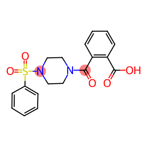 2-([4-(PHENYLSULFONYL)PIPERAZIN-1-YL]CARBONYL)BENZOIC ACID