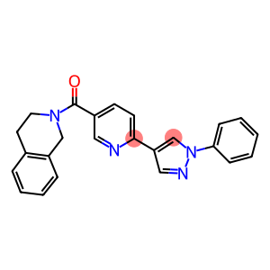 2-([6-(1-PHENYL-1H-PYRAZOL-4-YL)PYRIDIN-3-YL]CARBONYL)-1,2,3,4-TETRAHYDROISOQUINOLINE