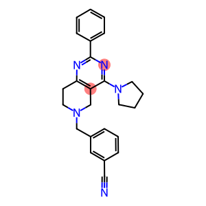 3-(2-PHENYL-4-PYRROLIDIN-1-YL-7,8-DIHYDRO-5H-PYRIDO[4,3-D]PYRIMIDIN-6-YLMETHYL)-BENZONITRILE