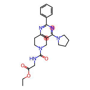 [(2-PHENYL-4-PYRROLIDIN-1-YL-7,8-DIHYDRO-5H-PYRIDO[4,3-D]PYRIMIDINE-6-CARBONYL)-AMINO]-ACETIC ACID ETHYL ESTER