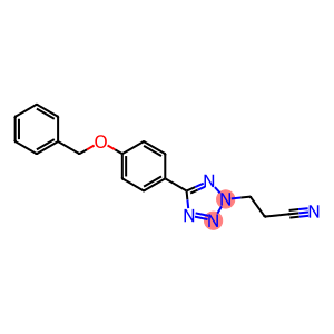 5-(4-(phenylmethoxy)phenyl)-2-(2-cyanoethyl)tetrazole