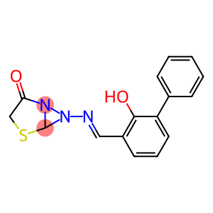 3-PHENYL-2-SALICYLIDENEHYDRAZONO-4-THIAZOLIDINONE