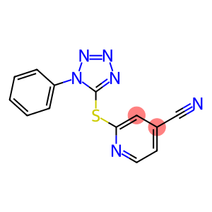 2-[(1-phenyl-1H-1,2,3,4-tetrazol-5-yl)sulfanyl]pyridine-4-carbonitrile