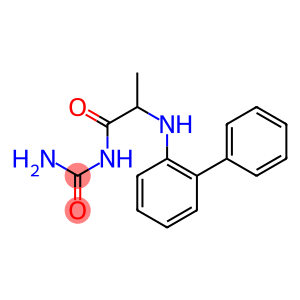 {2-[(2-phenylphenyl)amino]propanoyl}urea