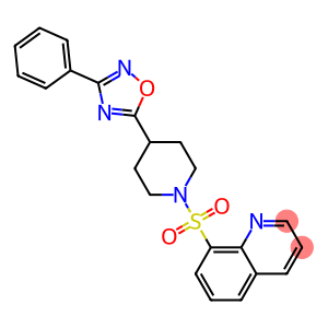 8-([4-(3-PHENYL-1,2,4-OXADIAZOL-5-YL)PIPERIDIN-1-YL]SULFONYL)QUINOLINE