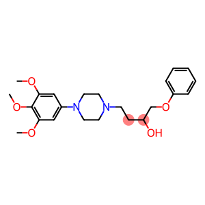 1-(Phenoxy)-4-[4-[3,4,5-trimethoxyphenyl]-1-piperazinyl]-2-butanol