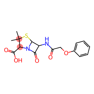 6-(2-Phenoxyacetylamino)-7-oxo-3,3-dimethyl-1-aza-4-thiabicyclo[3.2.0]heptane-2-carboxylic acid