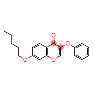 3-Phenoxy-7-pentyloxy-4H-1-benzopyran-4-one