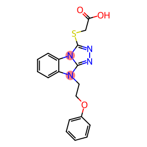 {[9-(2-phenoxyethyl)-9H-[1,2,4]triazolo[4,3-a]benzimidazol-3-yl]sulfanyl}acetic acid