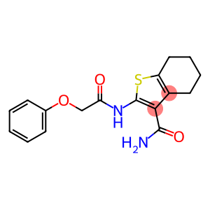 2-[(2-phenoxyacetyl)amino]-4,5,6,7-tetrahydro-1-benzothiophene-3-carboxamide