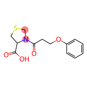 3-(3-phenoxypropanoyl)-1,3-thiazolidine-4-carboxylic acid