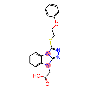 [3-(2-PHENOXY-ETHYLSULFANYL)-BENZO[4,5]IMIDAZO[2,1-C][1,2,4]TRIAZOL-9-YL]-ACETIC ACID