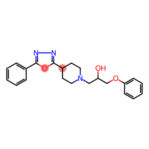 1-PHENOXY-3-[4-(5-PHENYL-1,3,4-OXADIAZOL-2-YL)PIPERIDIN-1-YL]PROPAN-2-OL