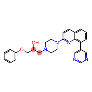 1-PHENOXY-3-[4-(8-PYRIMIDIN-5-YLQUINOLIN-2-YL)PIPERAZIN-1-YL]PROPAN-2-OL